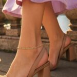 Women's Thin Figaro Anklet 1.3mm 14k Yellow Gold