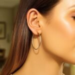 14K Yellow Gold 2mm x 40mm Round Classic Hoop Earrings