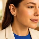 14K Yellow Gold Aries Stud Earrings