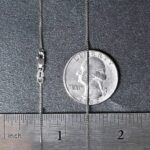 14k White Gold Classic Box Chain 0.68 mm Thickness 14k White Gold Classic Box Chain 0.68 mm Thickness