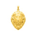 14K Yellow Gold Lion Head Pendant 14K Yellow Gold Lion Head Pendant