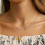 Sterling Silver 1mm Thin Octagonal Snake Chain for Women