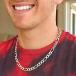 925 Sterling Silver 9mm Figaro Chain Necklace for Men