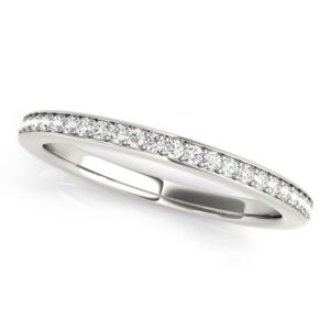 Simple Diamond Wedding Ring 1/4 cttw 14k White Gold