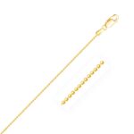 14k Yellow Gold Diamond-Cut Bead Chain (1.10 mm) 14k Yellow Gold Diamond-Cut Bead Chain (1.10 mm)