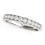 Classic Diamond Wedding Band 1/4 carat 14k White Gold