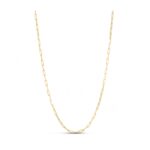 Sterling Silver Gold Plated Paperclip Chain (2.5 mm)