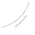 925 Sterling Silver Wheat Chain Rhodium Plated (3.20 mm)