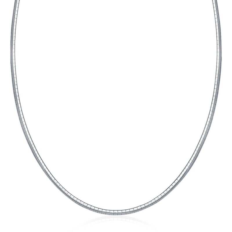 Classic Omega Chain Necklace 925 Sterling Silver (3.0mm)