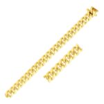 10k Yellow Gold Classic Miami Cuban Solid Bracelet (8.20 mm) 10k Yellow Gold Classic Miami Cuban Solid Bracelet (8.20 mm)