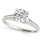 Diamond Engagement Ring With Cathedral Design 1.3 carat White Gold