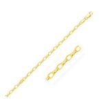 14k Yellow Gold Oval Rolo Bracelet (3.20 mm)