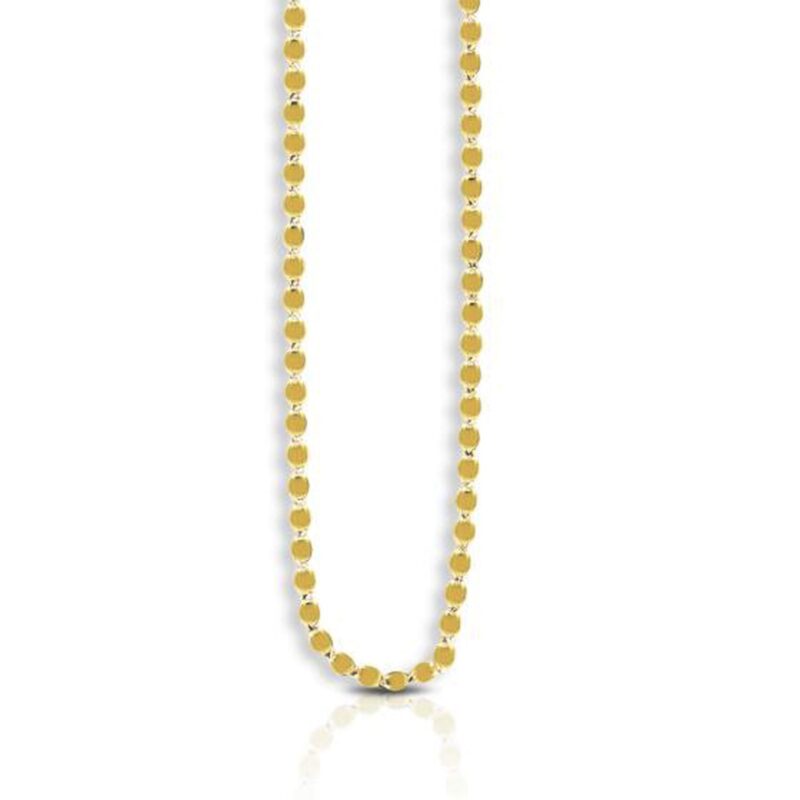 14k Yellow Gold Oval Mirror Chain 2.20 mm