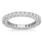 14k White Gold Common Prong Round Diamond Eternity Ring 14k White Gold Common Prong Round Diamond Eternity Ring