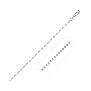 Cable Chain Sterling Silver (0.8 mm)