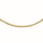 14k Yellow Gold Classic Omega Chain Necklace 6 mm