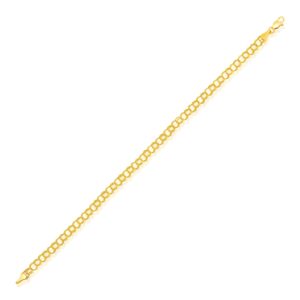 14k Yellow Gold Lite Charm Bracelet (4.00 mm)