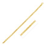 14k Yellow Gold Mens Fancy Box Bracelet High Polish (5.00 mm)