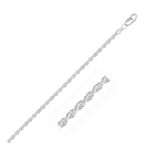 Rope Chain Sterling Silver Diamond Cut (2.90 mm)