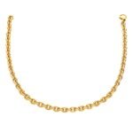 14k Yellow Gold Polished Cable Link Necklace