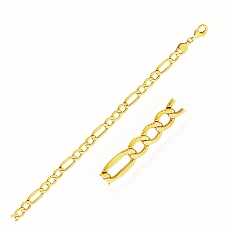 10k Yellow Gold Lite Figaro Chain 5.6 mm