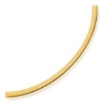 14k Two Tone Gold Reversible Omega Necklace 6.0mm