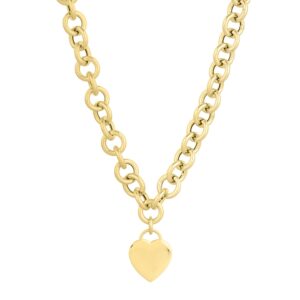 14k Yellow Gold Rolo Link Necklace (11.40 mm)