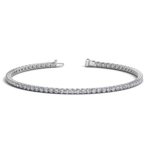 2 Carat Lab Grown Diamond Tennis Bracelet 14k White Gold