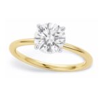 1 Carat Lab Grown Diamond Solitaire Ring in Yellow Gold 1 Carat Lab Grown Diamond Solitaire Ring in Yellow Gold