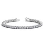 10 Carat Lab Grown Diamond Tennis Bracelet 14k White Gold