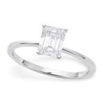 1 Carat Radiant Lab Grown Diamond Solitaire Ring IGI G/VS1