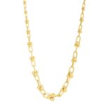 Graduated Jax Link Necklace in 14K Yellow Gold Graduated Jax Link Necklace in 14K Yellow Gold