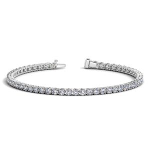 5 carat Lab Grown Diamond Tennis Bracelet 14k White Gold F/G VS2/SI1