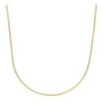 14k Yellow Gold Light Gourmette Chain Necklace 2.2 mm