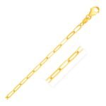 14K Yellow Gold Paperclip Chain 4 mm