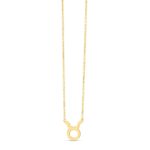 14K Yellow Gold Taurus Necklace