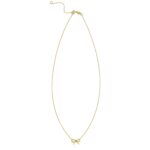 14K Yellow Gold Small Bow Necklace