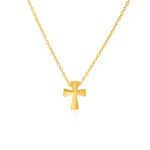 14k Yellow Gold with Cross Pendant 14k Yellow Gold with Cross Pendant