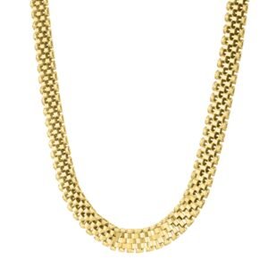 Panther Link Necklace 14K Yellow Gold (9.60 mm)