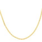 Geometric Brick Necklace in 14K Yellow Gold