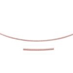 14k Rose Gold Necklace in a Round Omega Chain Style