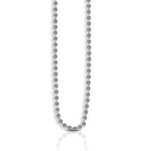 14k White Gold Oval Mirror Chain 2.2 mm