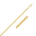 14K Yellow Gold Gourmette Chain Necklace 3.6 mm