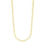 14k Yellow Gold Cable Chain Style Polished Necklace