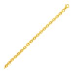 14k Yellow Gold Oval Link Bracelet Polished (6.20 mm) 14k Yellow Gold Oval Link Bracelet Polished (6.20 mm)
