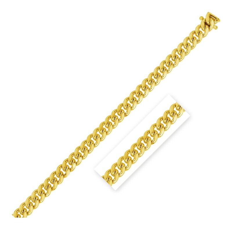 10k Solid Gold Classic Miami Cuban Chain Necklace 3.9mm