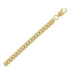 14k Yellow Gold Light Gourmette Chain 4.1 mm