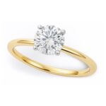3/4 Carat Round Lab Grown Diamond Solitaire Ring 10K Yellow Gold IGI G/VS1 3/4 Carat Round Lab Grown Diamond Solitaire Ring 10K Yellow Gold IGI G/VS1
