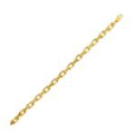14k Gold Long French Cable Link Chain Necklace 6.1 mm