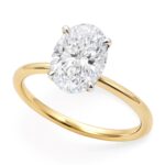 1.5 Carat Oval Lab Grown IGI G/VS1 Diamond Solitaire Ring 10K Yellow Gold 1.5 Carat Oval Lab Grown IGI G/VS1 Diamond Solitaire Ring 10K Yellow Gold